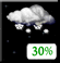 Chance Snow. Chance for Measurable Precipitation 30%