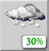 Chance Snow. Chance for Measurable Precipitation 30%