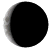 Waning Crescent, 25 days, 6 hours, 38 minutes in cycle